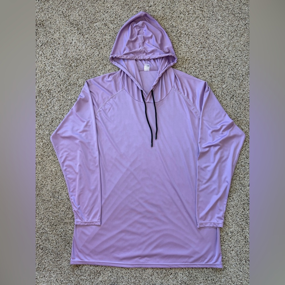 Light weight hoodie.  Size XL Color light purple. In excellent condition!